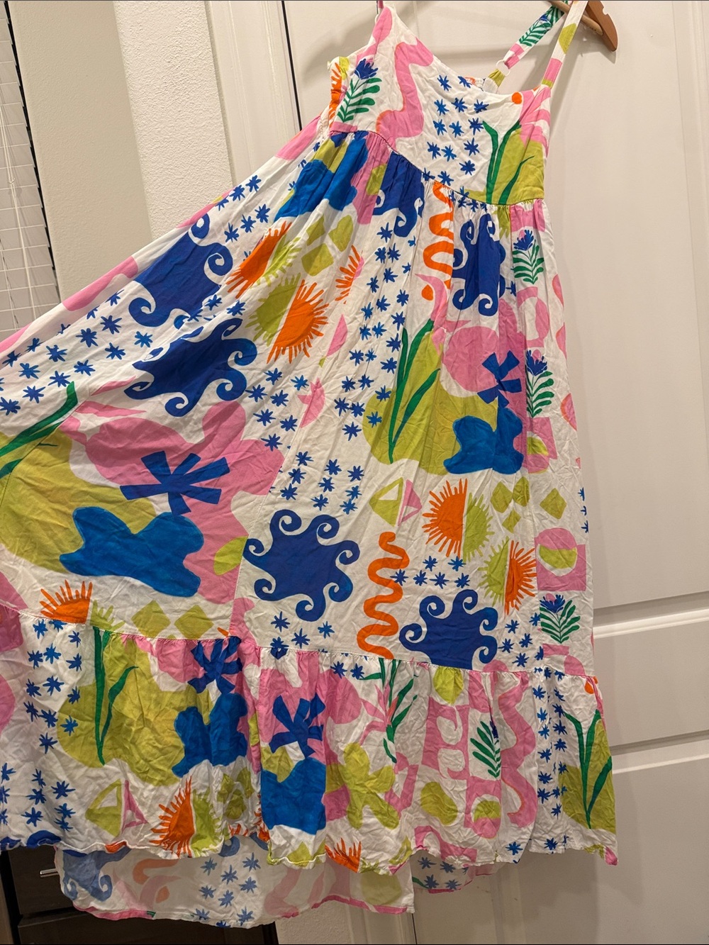 Floral Print Maxi Dress - Pink Multi - Picture 4 of 9
